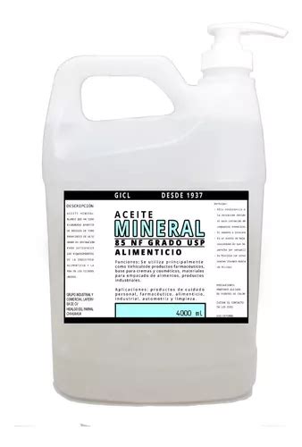 Aceite Mineral Neutro Usp Sin Aroma Especial Para Masaje Meses Sin