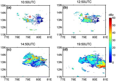 Spatial Map Of Dwr Reflectivity Dbz At A Utc B Utc C