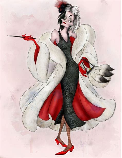 Cruella De Vil 101 Dalmatians 1961 With Images Disney Drawings