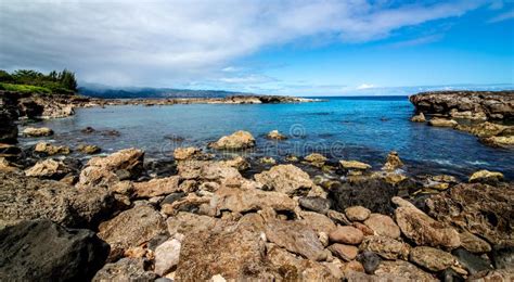 Waialua Bay In North Shore Oahu Hawaii Stock Photo Image Of Hill