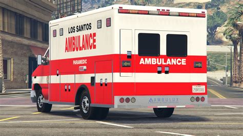 Los Santos City Ambulance Paramedic Livery Ford E450 LS 4K GTA5