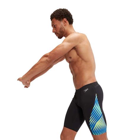 Speedo Jammer Allover Digi V Cut Negro Swiminn