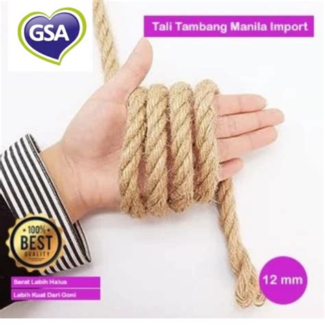 Jual Tali Tambang Kecil Mm Mm Goni Tampar Manila Kapal Dadung Rami