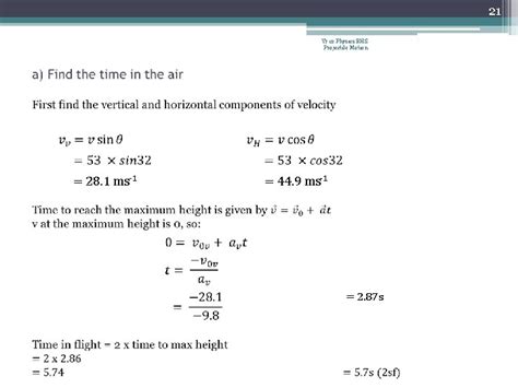 Projectile Motion Yr Physics Bhs Projectile