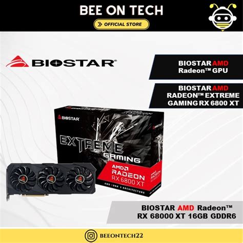 Biostar Va68t6tmp2 Absrh Bs2 Amd Radeon Rx6800xt Gpu 16gb Gddr6 Triple