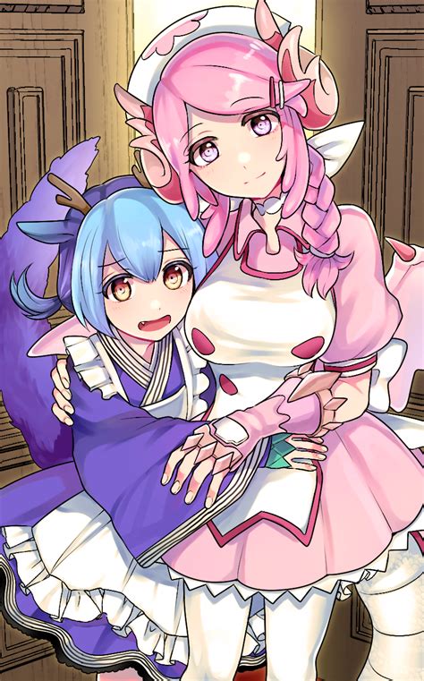 Laundry Dragonmaid And Nurse Dragonmaid Yu Gi Oh Drawn By Pinyata