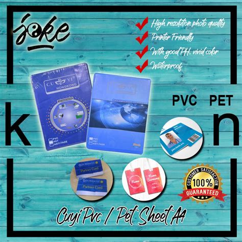 Cuyi Pvc Sheet And Pet Sheet A Size Sets Pack Shopee Malaysia