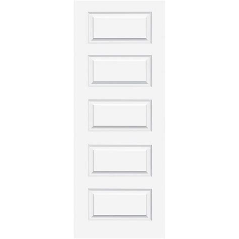 Steves Sons 24 In X 80 In 5 Panel Molded No Bore Solid Core White