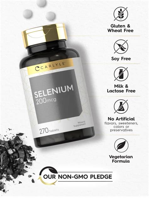 Selenium 200mcg 270 Tablets Carlyle Nutritionals