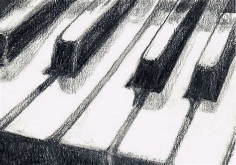 Piano Keys Charcoal Music Drawings Art Charcoal Art