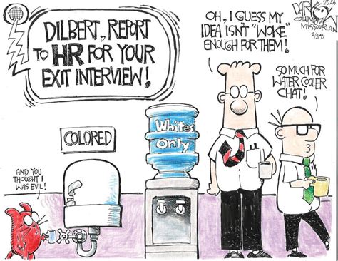 Editorial Cartoons About Dilbert Creator Scott Adam Being Dropped For Racist Rant