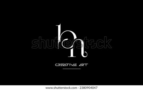 Bn Nb B N Abstract Letters Stock Vector Royalty Free 2380904047