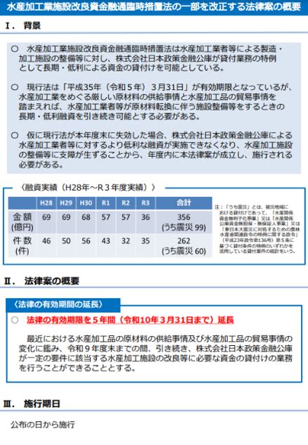 【第211回通常国会法案解説シリーズ37】水産加工業施設改良資金融通臨時措置法の一部を改正する法律案 石田まさひろ政策研究会