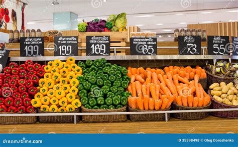 Vegetables In The Supermarket Siam Paragon In Bangkok Thailand