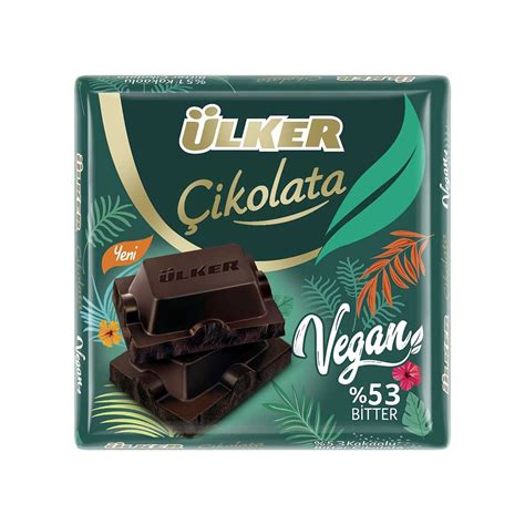 Ülker Çikolata Vegan Bitter Kare 60 G Migros