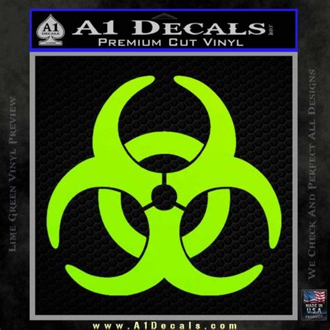 Biohazard Decal Sticker Standard D2 A1 Decals