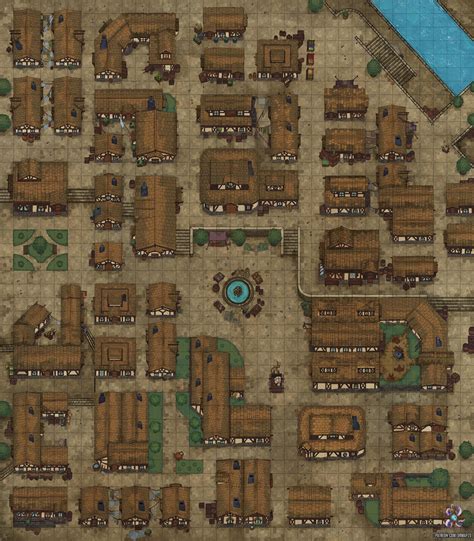 Alleyways Battle Map 35x40 Rdungeonsanddragons