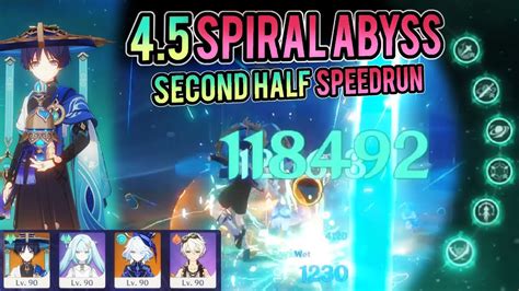 C6 R5 Wanderer 4 5 Spiral Abyss Floor 12 Second Half Speedrun Genshin