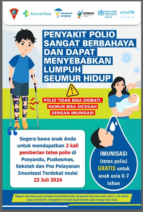 Sukseskan Pekan Imunisasi Nasional PIN Polio DINKES AMBON