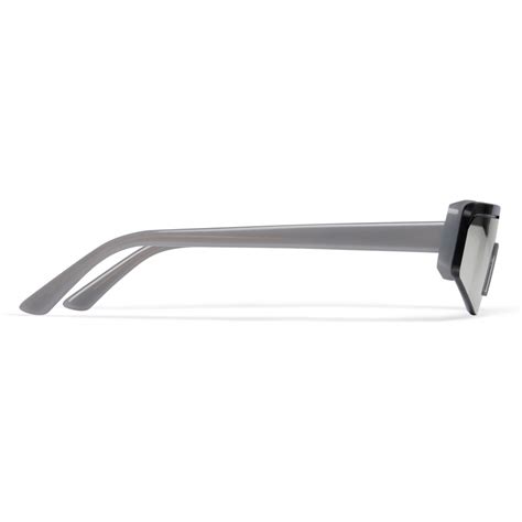 Balenciaga Ski Rectangle Sunglasses Grey Sunglasses Balenciaga