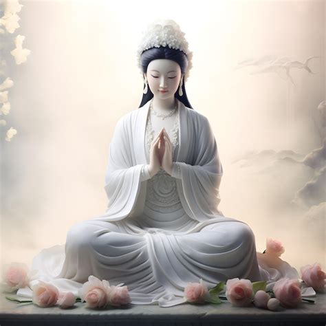 Premium Ai Image Kuan Yin Image Of Buddha Goddess Of Mercy