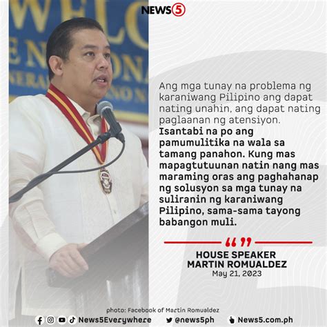 News5 On Twitter Nanawagan Si House Speaker Martin Romualdez Na