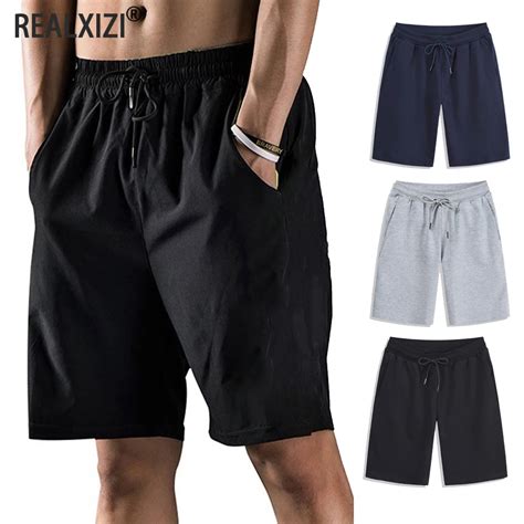 Herren Sport Shorts Sweat Shorts Kordel Zug Atmungsaktive Einfarbige