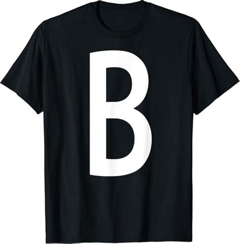 Alphabet Letter B Shirt T Shirt Amazonde Bekleidung