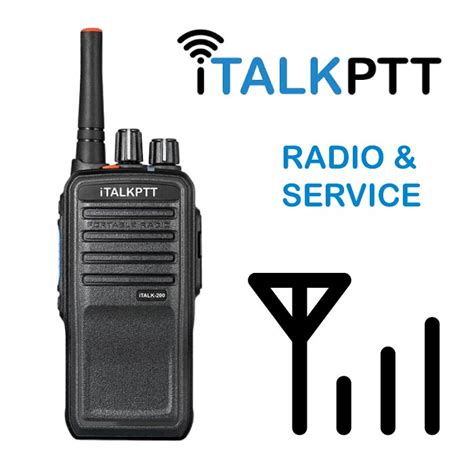 Radio De Largo Alcance ITalkPTT 200 Y Servicio Anual Radios De