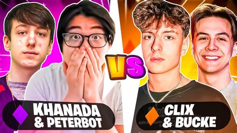 Khanada PeterBot VS Clix Bucke YouTube