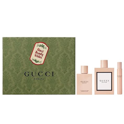 Gucci Bloom Gift Set 100ml EDP 100ml Body Lotion 10ml EDP SoLippy