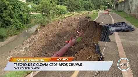 Ciclovia Desmorona Ap S Fortes Chuvas Na Zona Sul De S O Jos Dos