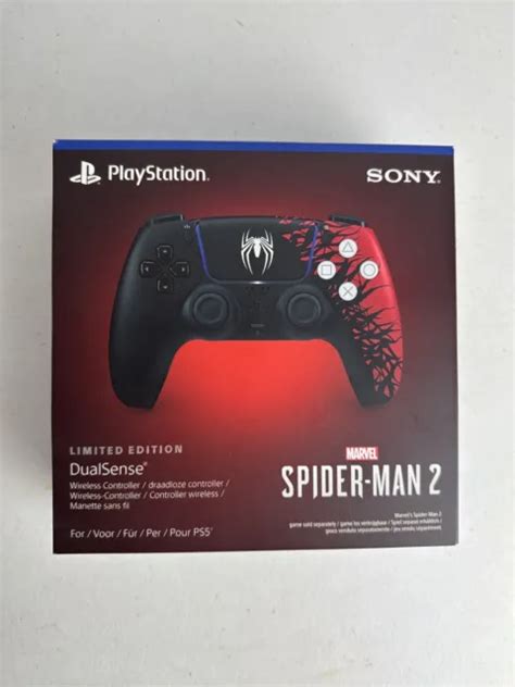 Spider Man 2 Dualsense Ps5 Wireless Controller Limited Edition Box