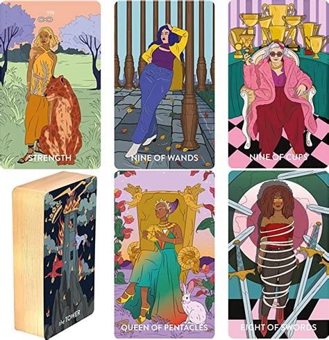 Amazon Wyspell Feminine Tarot Card Deck Bordless Tarot Deck