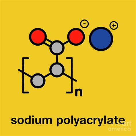 Sodium Polyacrylate Polymer Chemical Structure Photograph by Molekuul ...