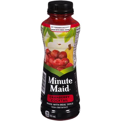 Minute Maid Cranberry Cocktail 355ml Canteen Canada