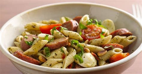 Caprese Sausage Pasta Salad Recipe Yummly