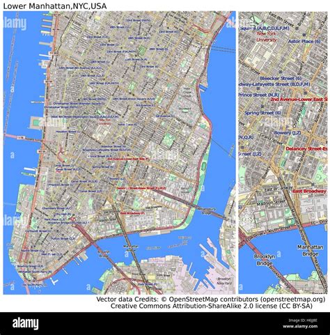 Downtown Manhattan Map