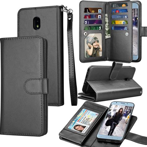 Tekcoo Galaxy J7 2018aerotopcrownaurarefineeon Flip Case Pu Leather Id Card