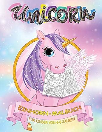 Einhorn Malbuch F R Kinder Von Jahren Ein Niedliches Arbeitsbuch