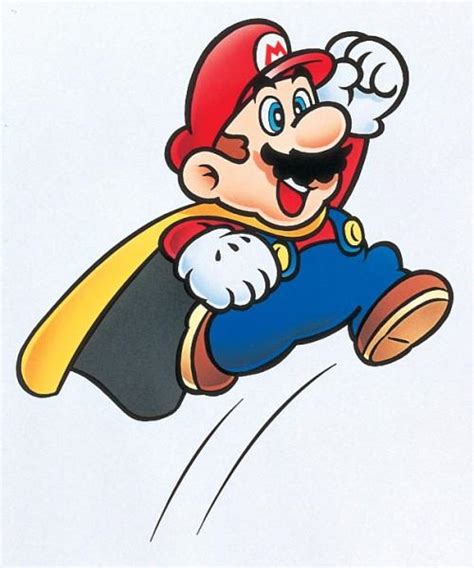 Super Mario World (SNES) Official Artwork of Mario and Yoshi