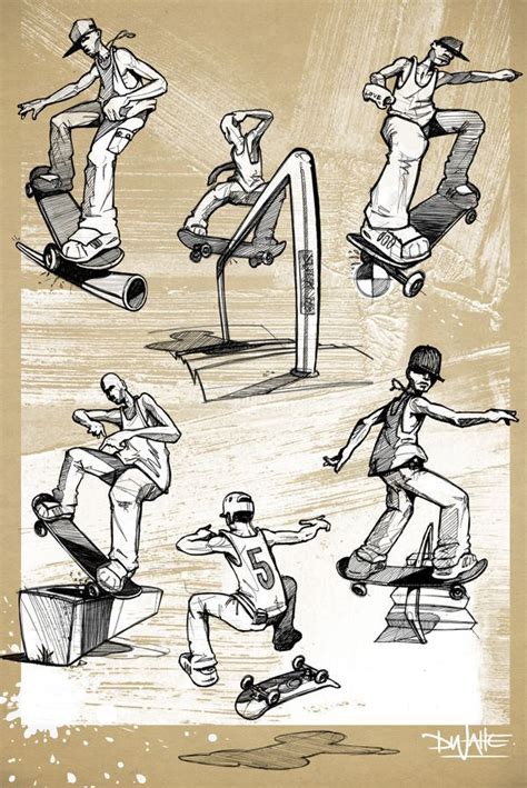 Astuces Pour Mieux Dessiner Skateboarder Drawing Skateboard Drawing