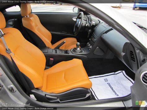 Nissan 350z orange leather seats