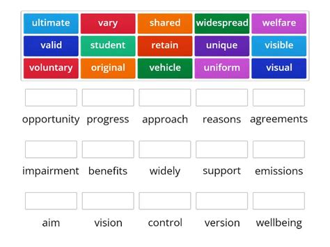 Collocations Match Up