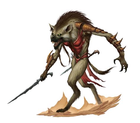 Female Gnoll Rogue Or Slayer Pathfinder Pfrpg Dnd Dandd 35 5th Ed D20