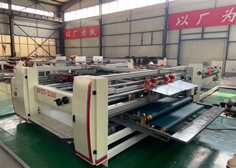 Spzx Semi Automatic Pasting Carton Box Machine Double Sheets