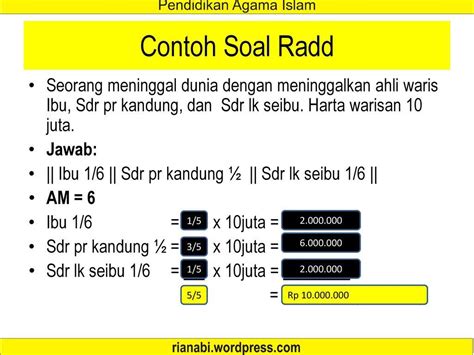 Contoh Soal Pembagian Harta Warisan Koleksi Gambar