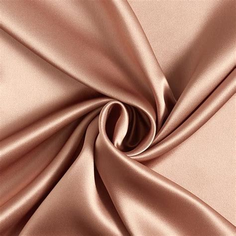 Seidensatin Uni Karamell Silk Material Silk Satin Satin Color