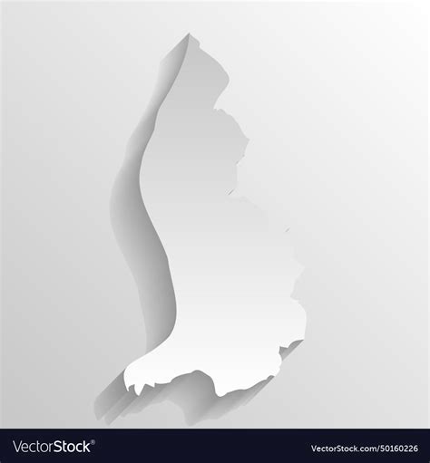 Liechtenstein Country Map Silhouette Royalty Free Vector