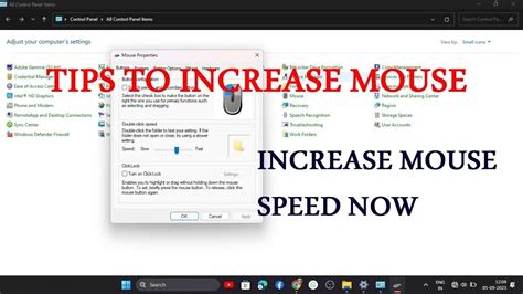 How To Increase Mouse Speed Laptop Or Desktop Computer Youtube